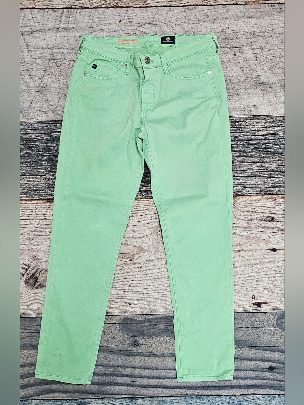 AG Adriano Goldschmied The Prima Cigarette Crop Mid-Rise Jeans Women's Size 27